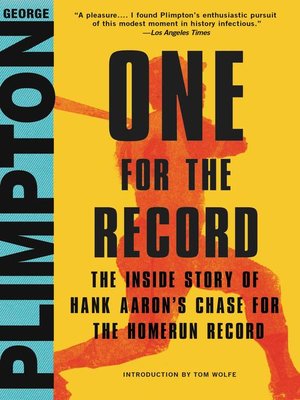 cover image of One for the Record